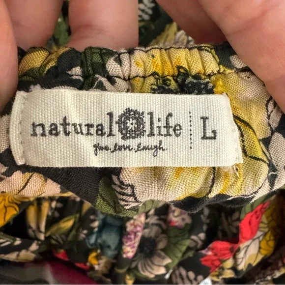 Natural Life Elizabeth Poppy  Multicolor Floral Print Sleeveless Sundress Size L - Picture 7 of 8